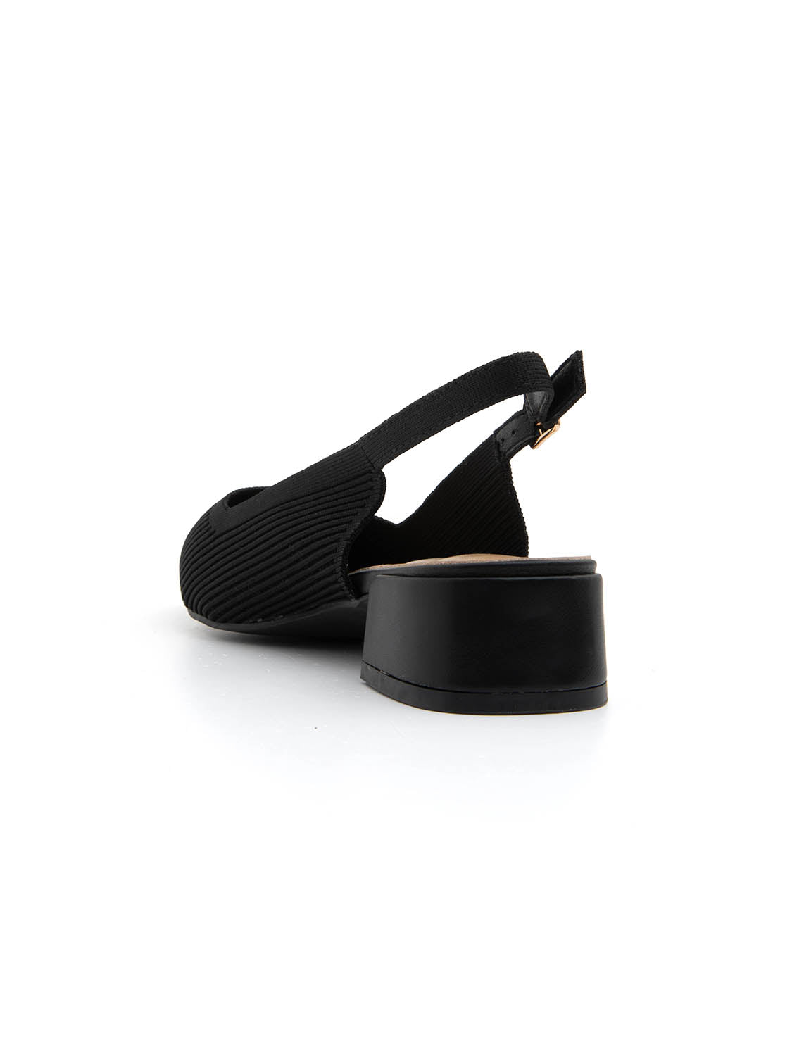 Slingback microintrecciata - NERO