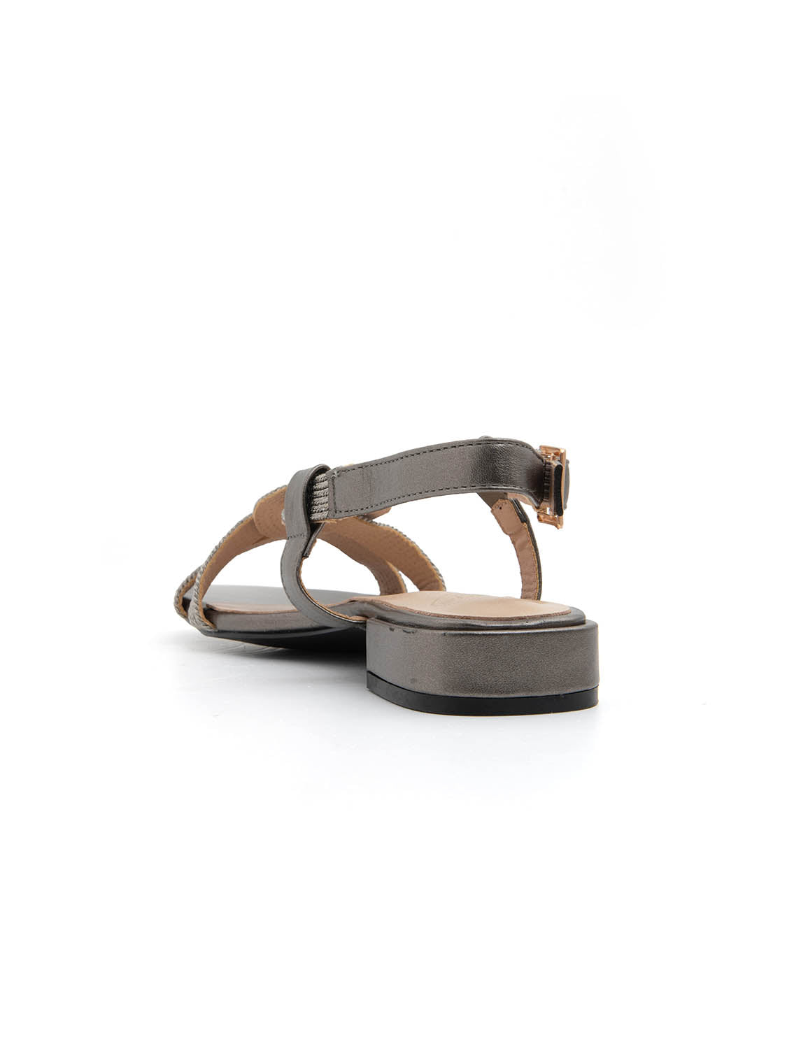 Glow crossover strap sandal - GUN