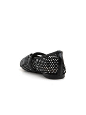 Ballerina mesh con cinturino - NERO