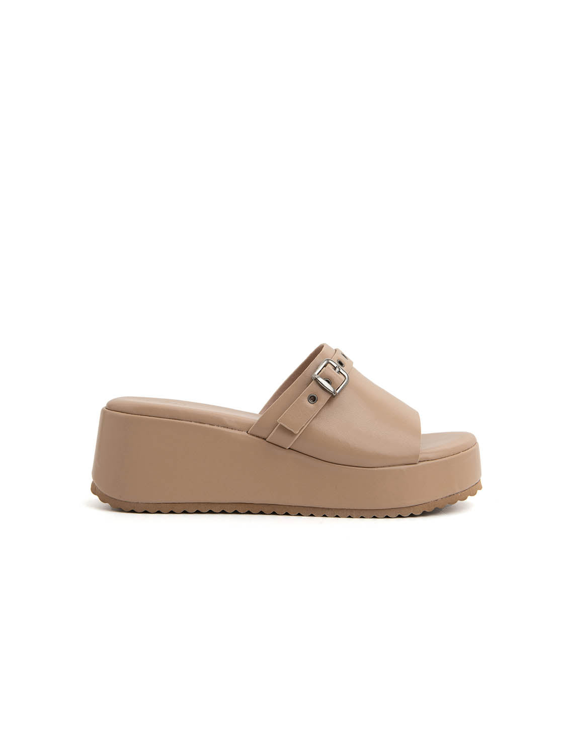 Sabot platform-rock con borchie - BEIGE