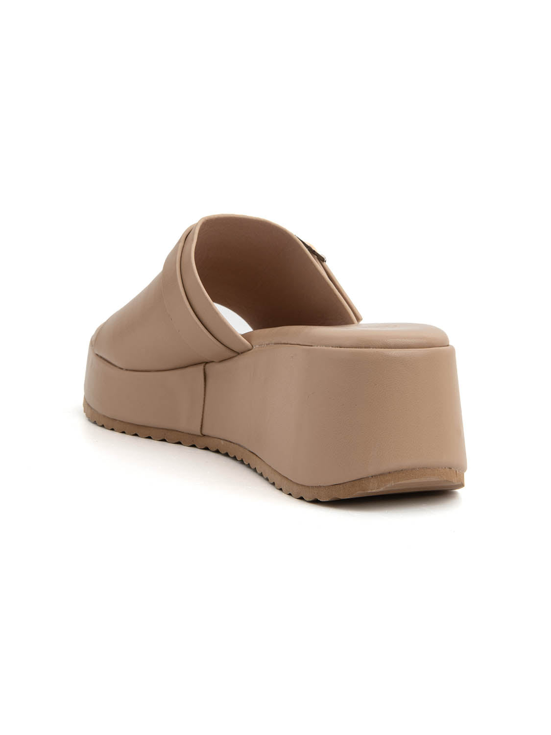Sabot platform-rock con borchie - BEIGE