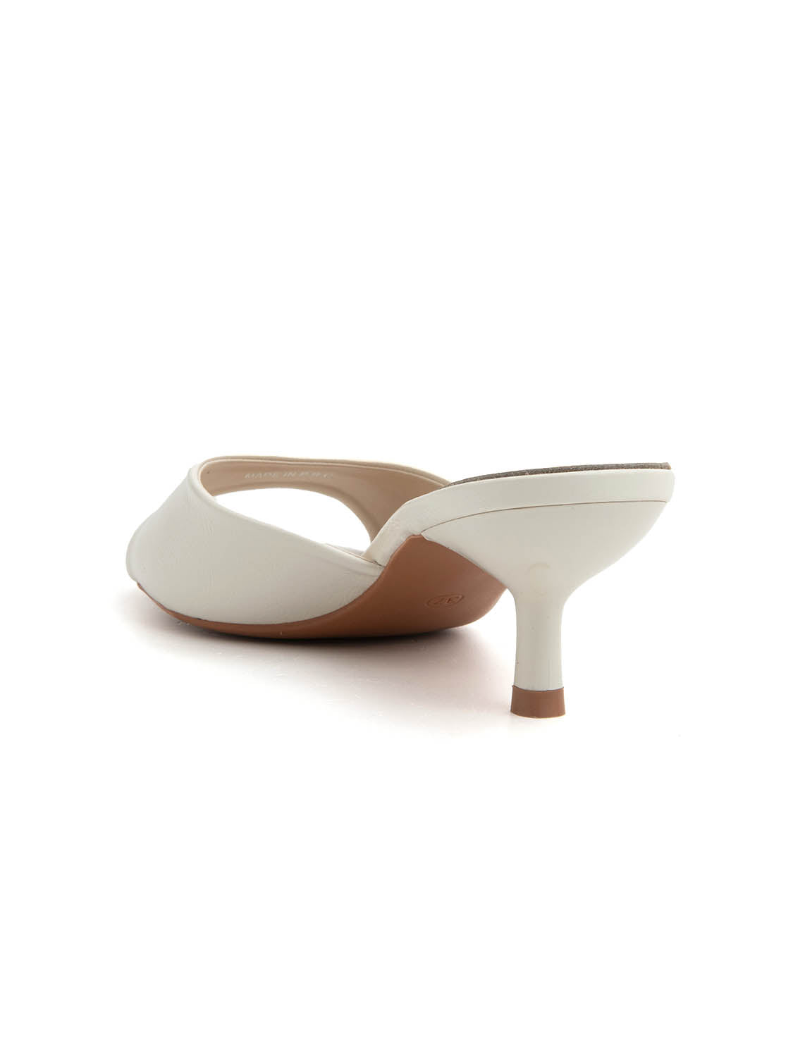 Stiletto Heel Mules - BEIGE
