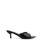Stiletto Heel Clogs - BLACK