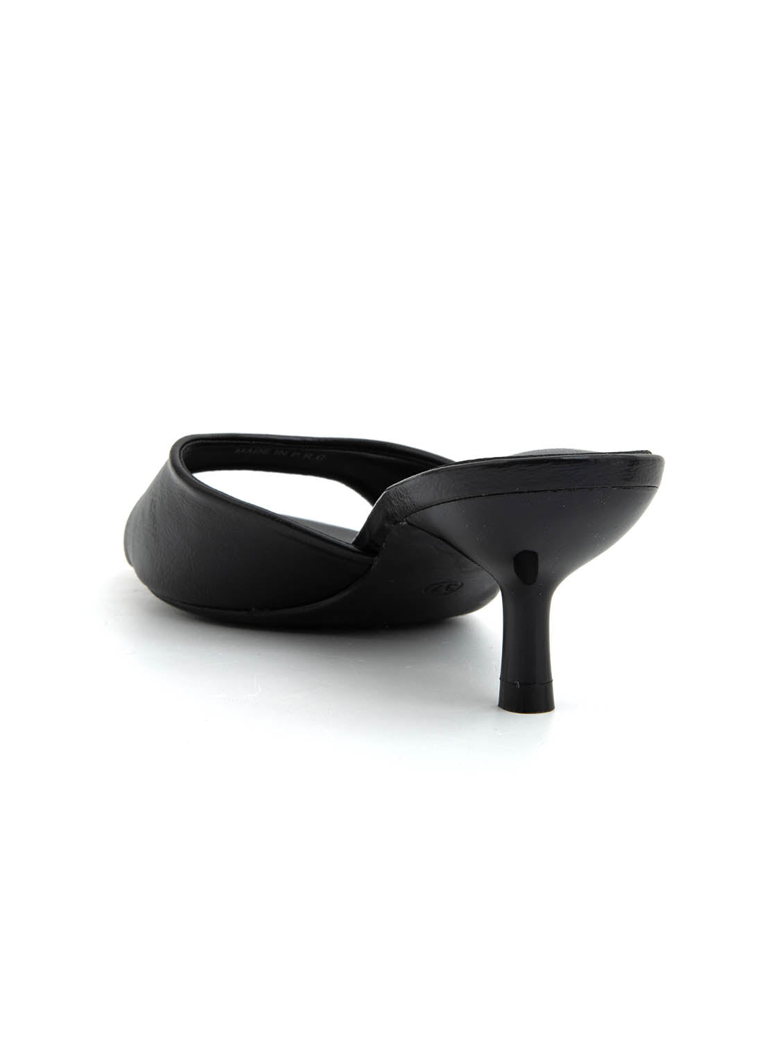 Stiletto Heel Clogs - BLACK