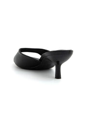 Stiletto Heel Clogs - BLACK