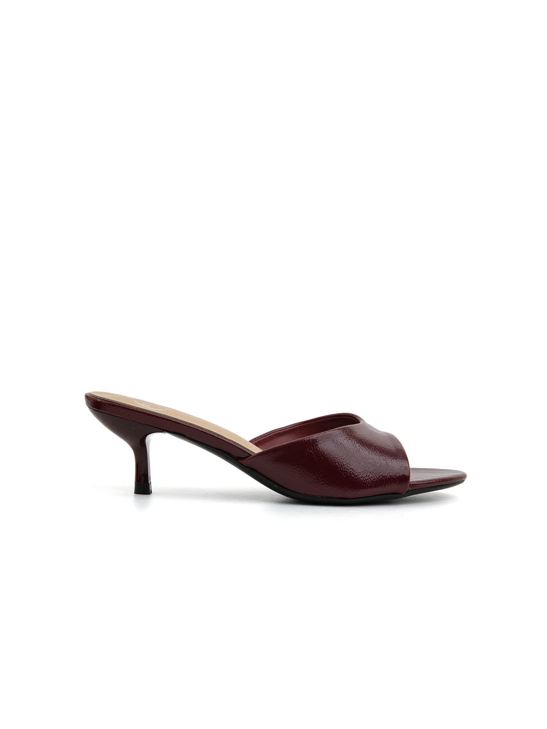 Stiletto-heeled mules - WINE