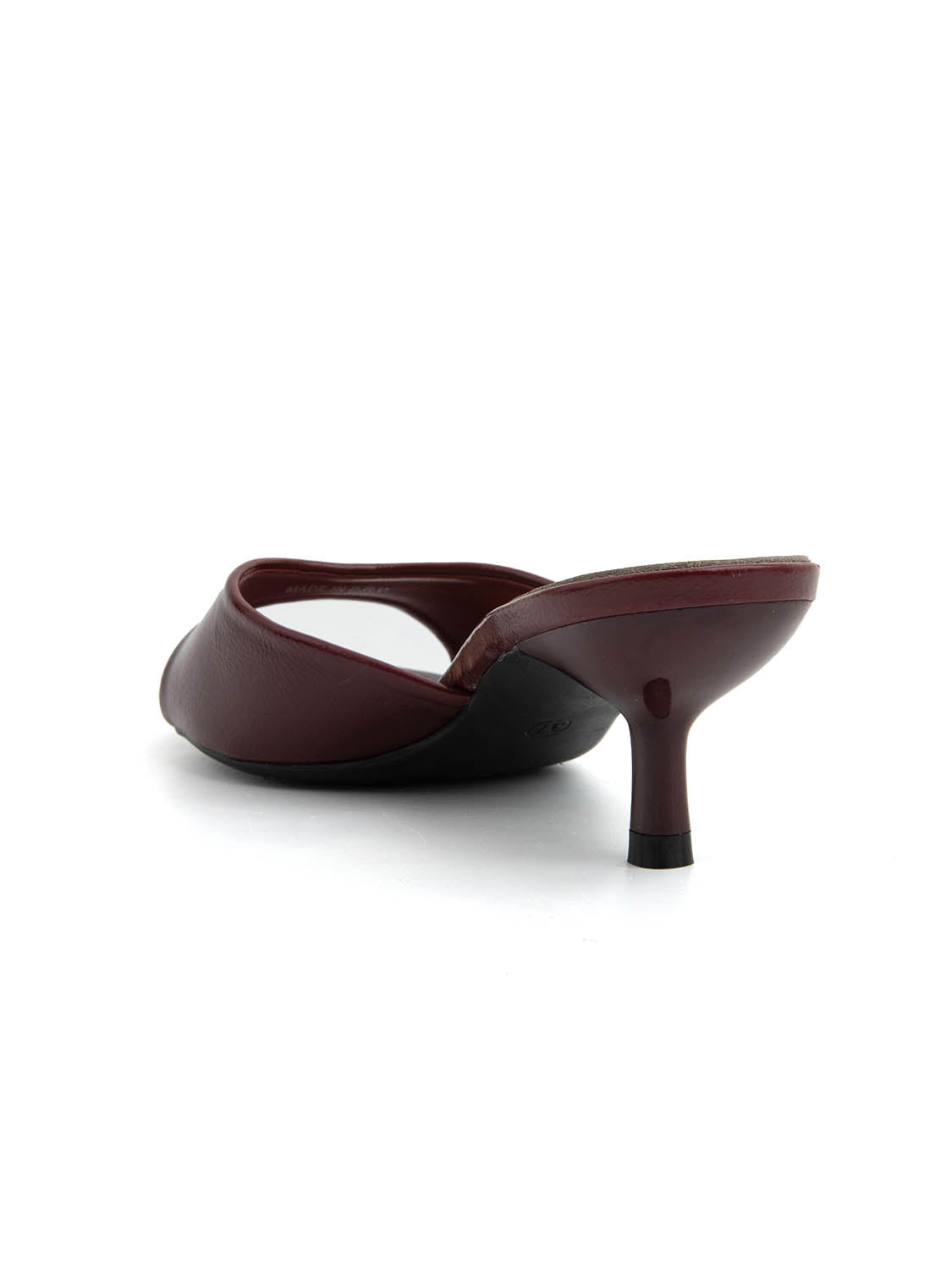Stiletto-heeled mules - WINE