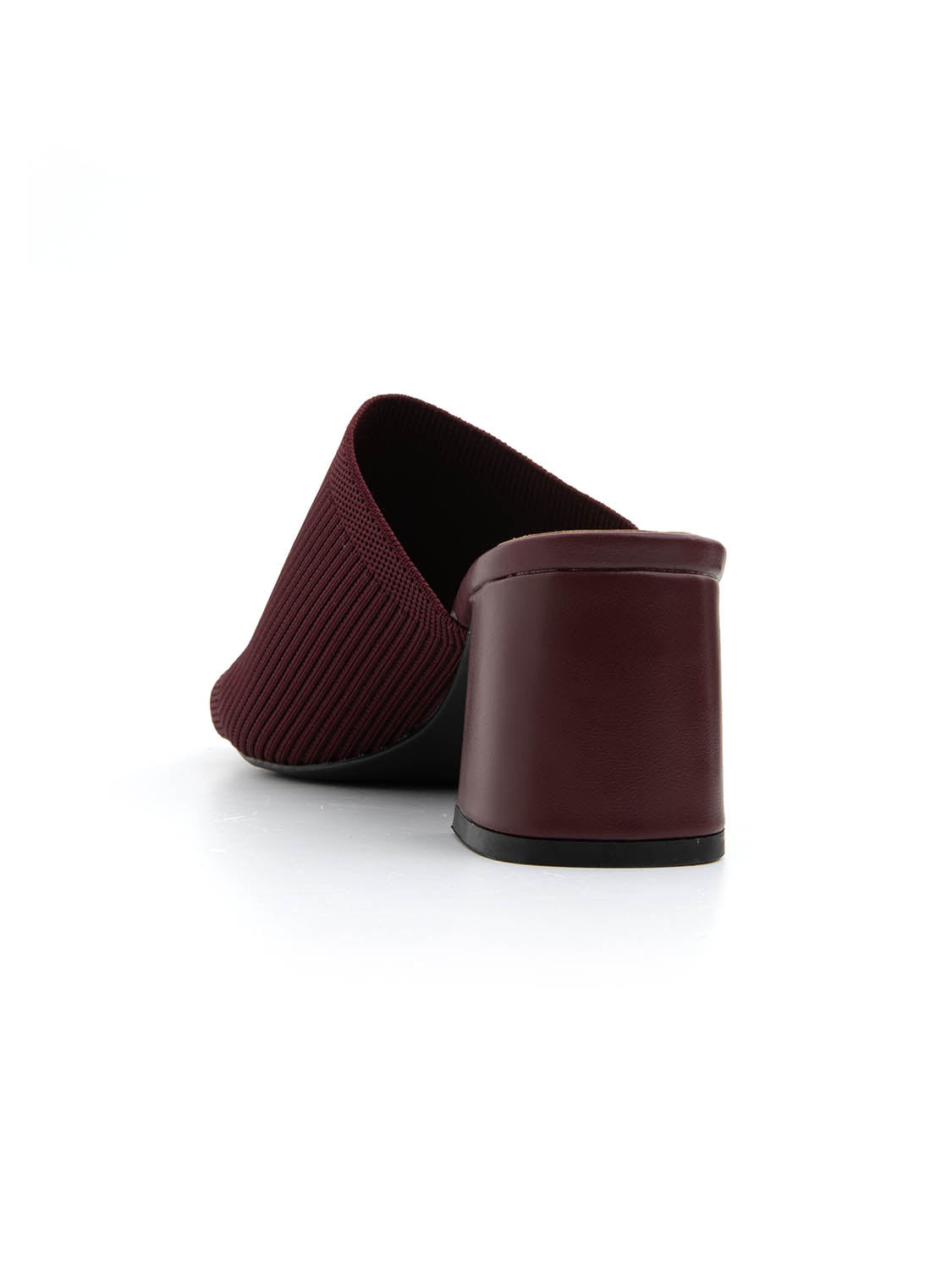 Sabot con tacco largo e fascia microintrecciata - VINO