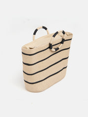 Straw beach bags - BEIGE