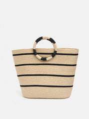 Straw beach bags - BEIGE