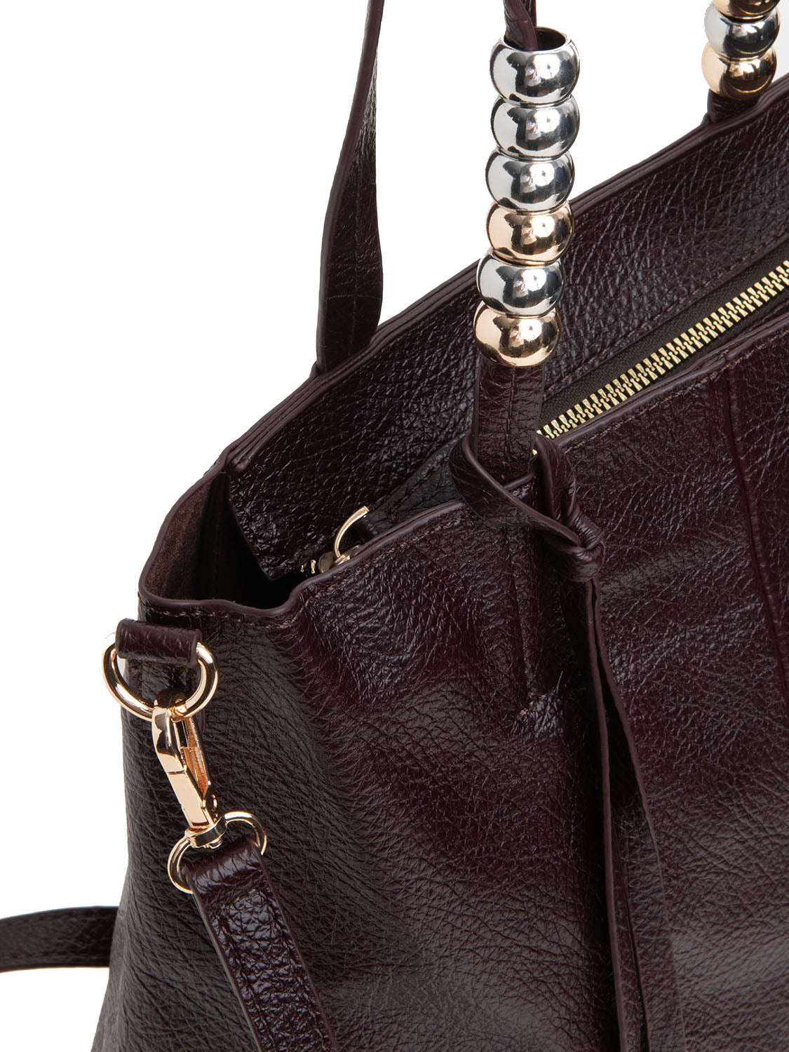Shopper con boules metalliche - BORDEAUX