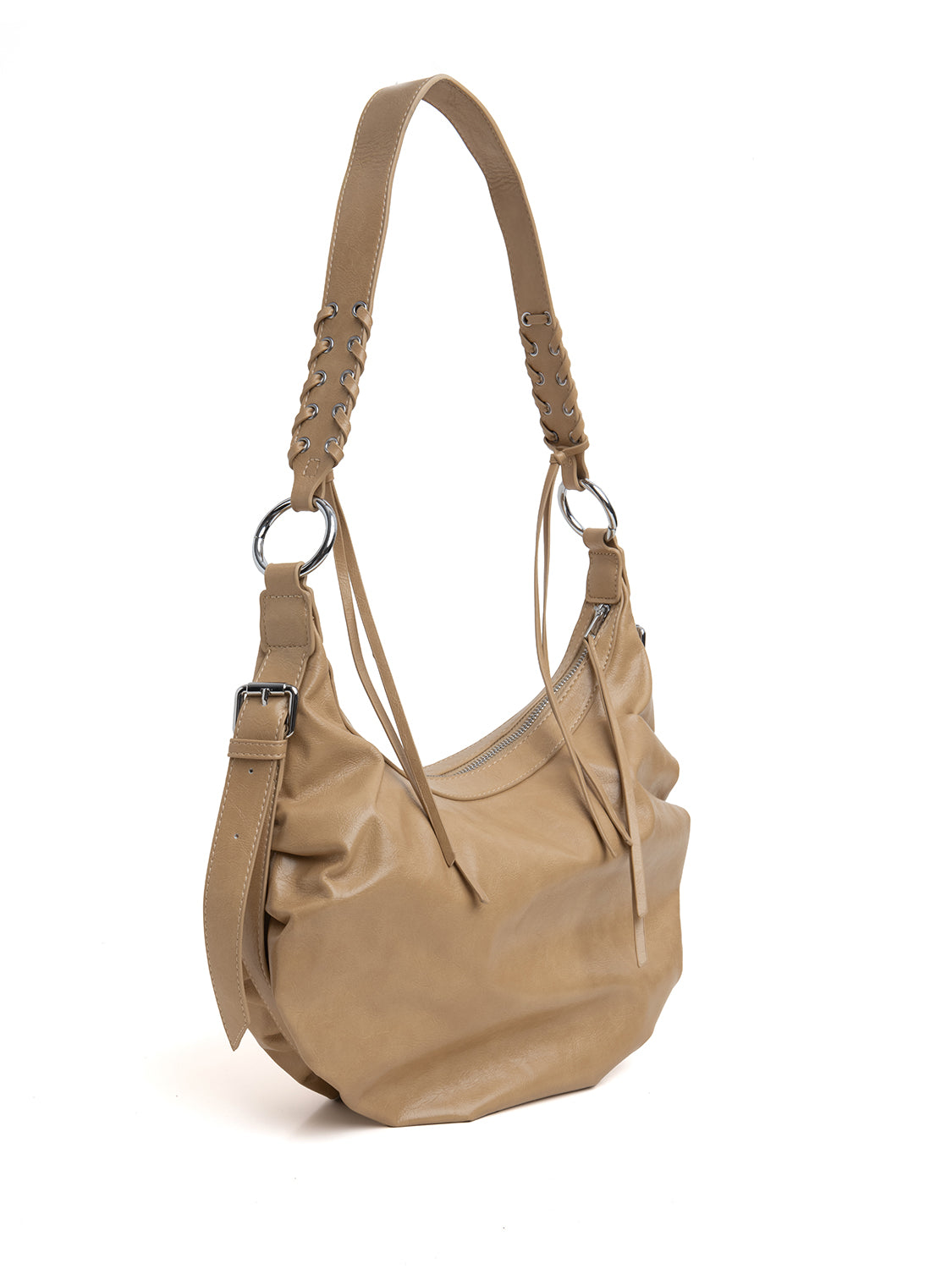 Borsa mezzaluna boho - SABBIA