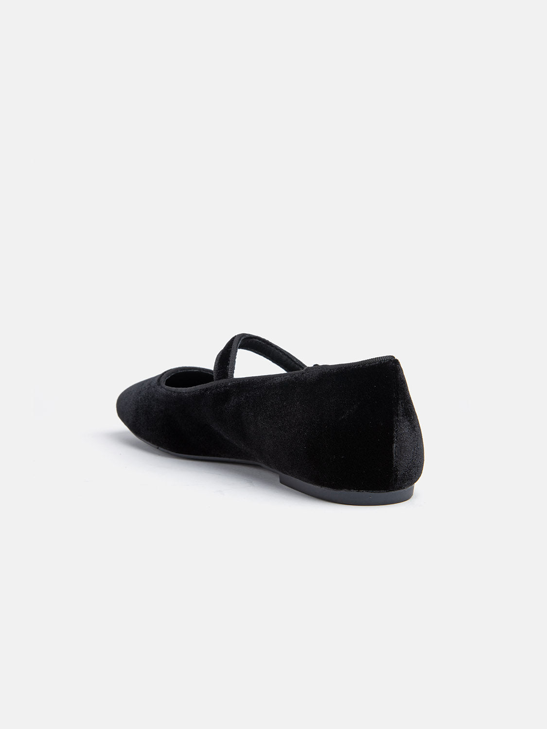 Flat Ballerina - BLACK VELVET