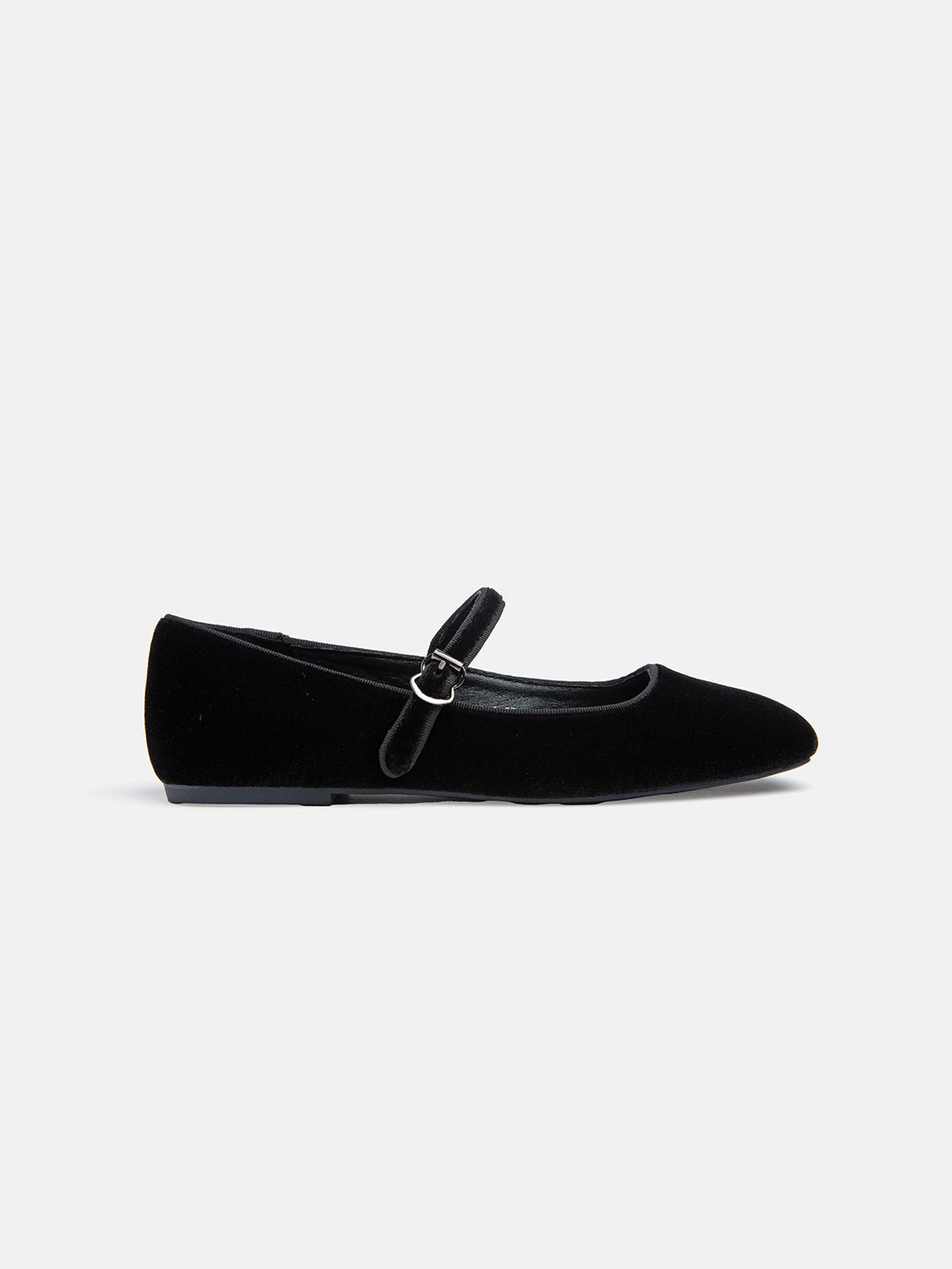 Flat Ballerina - BLACK VELVET