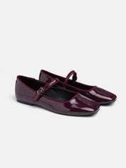 Flat ballerina - BORDEAUX PATENT