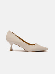 Classic heel 5 pump - BEIGE