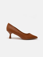 Classic heel 5 pump - CAMEL