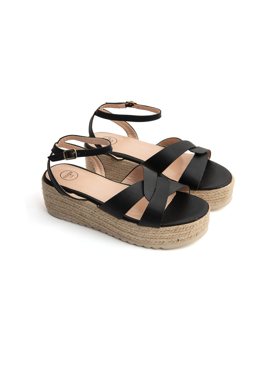 Sandalo urban platform - NERO