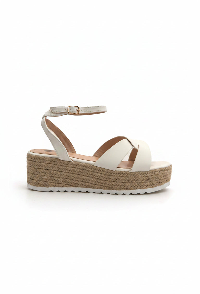 Sandalo urban platform - BIANCO