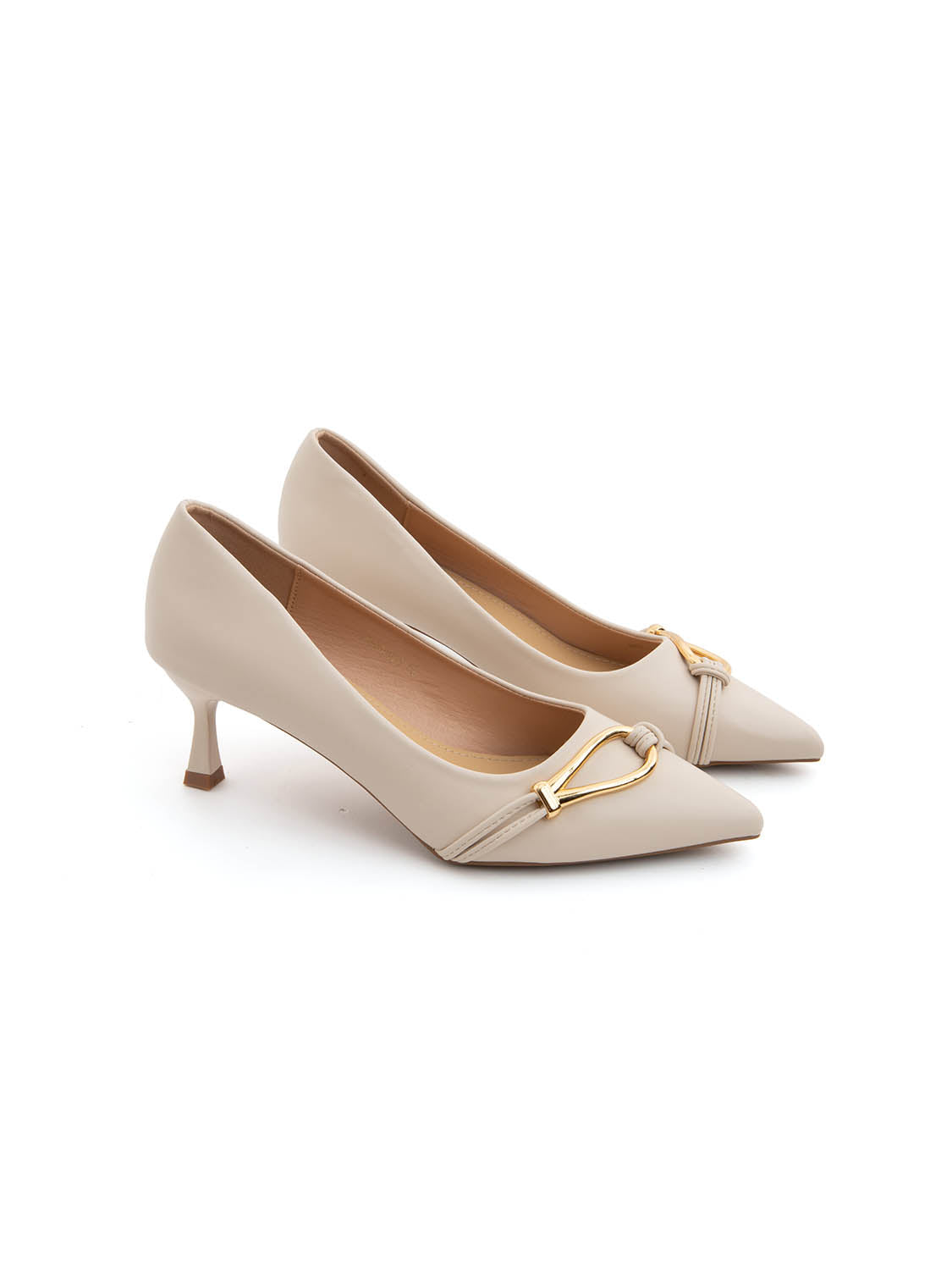 Decolleté golden touch - BEIGE