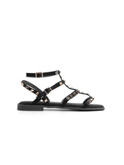 Studded gladiator sandals - BLACK