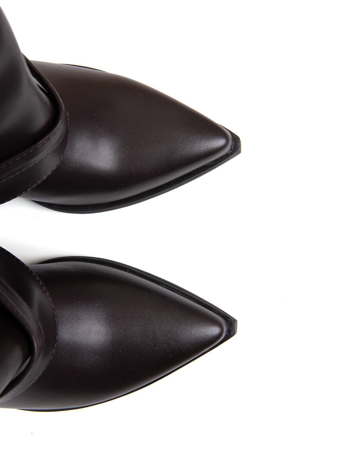 Stivale shark con doppia fibbia - MARRONE
