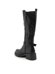 Stivale con suola chunky e fibbia laterale - NERO