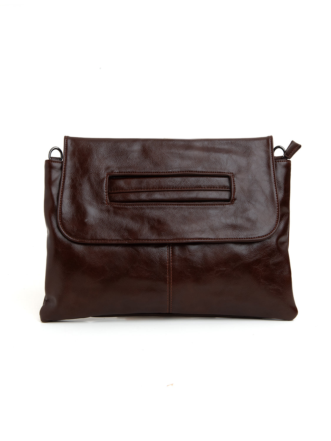 Borsa maxi clutch multi-way - MARRONE