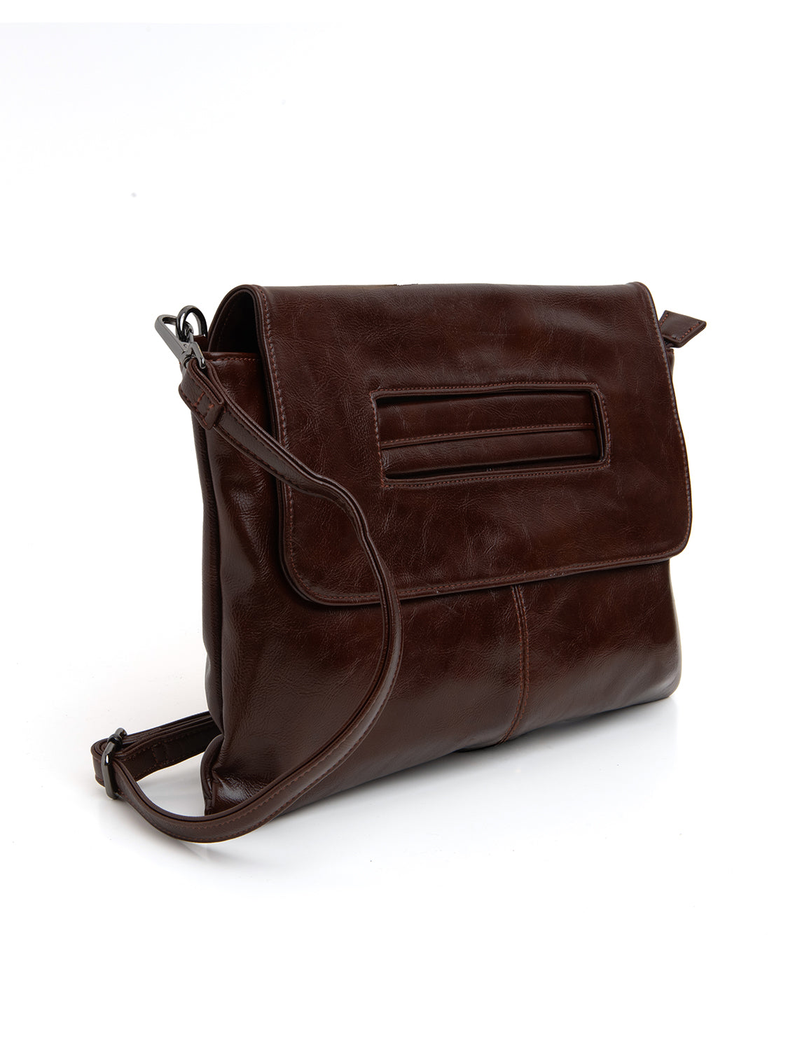 Borsa maxi clutch multi-way - MARRONE