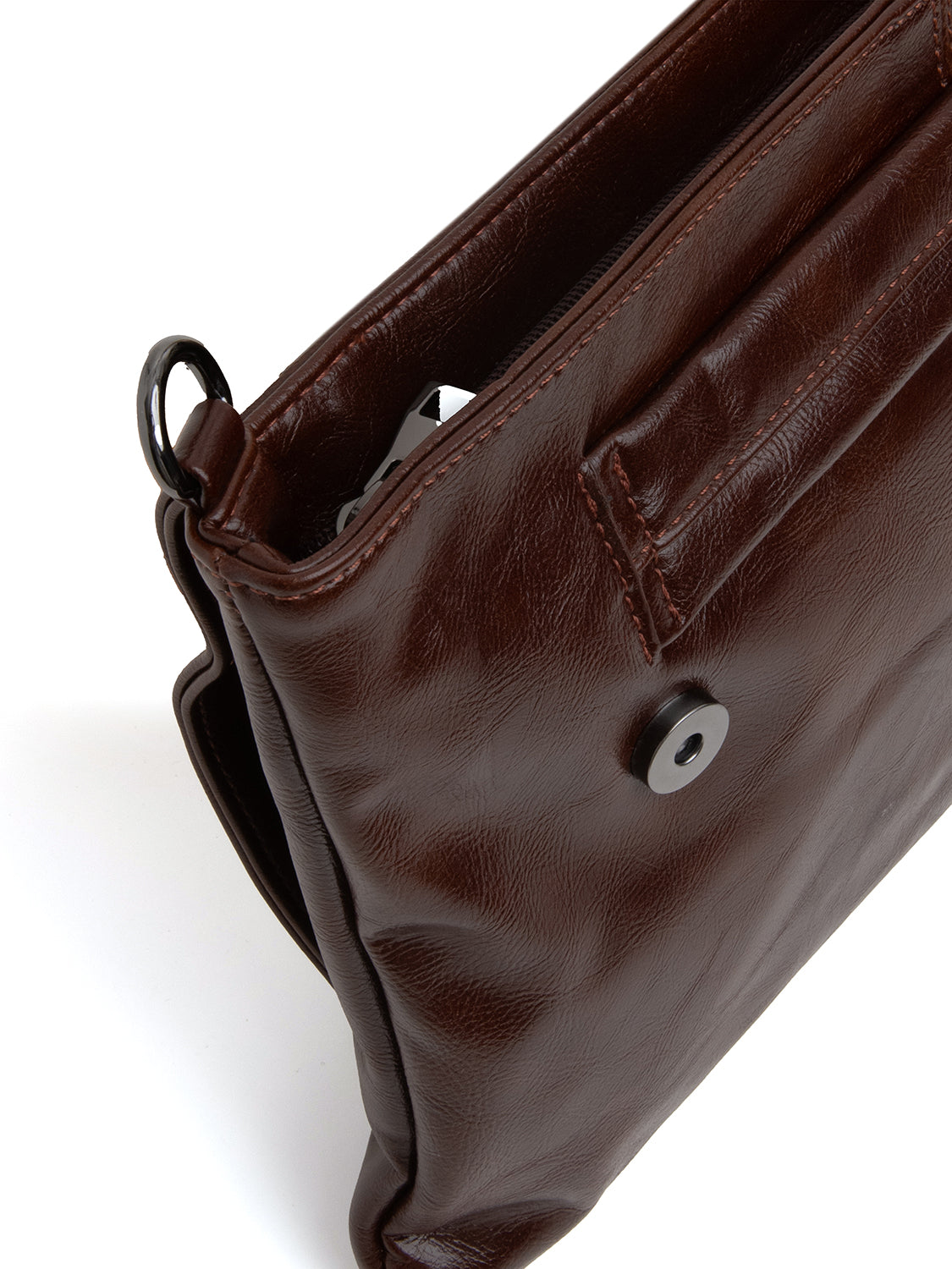 Borsa maxi clutch multi-way - MARRONE