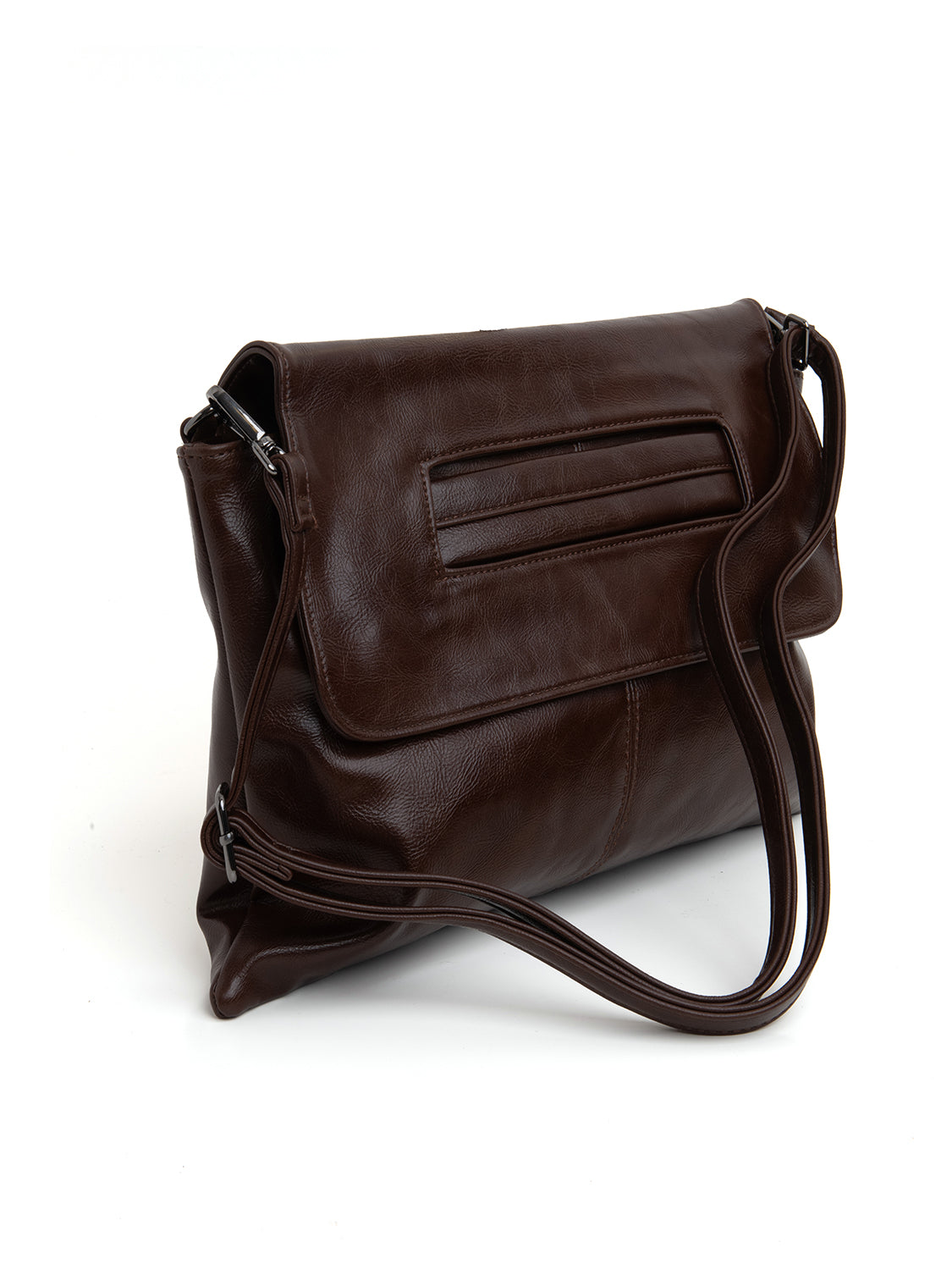 Borsa maxi clutch multi-way - TAN