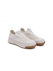 Woven slip-on sneaker - BEIGE
