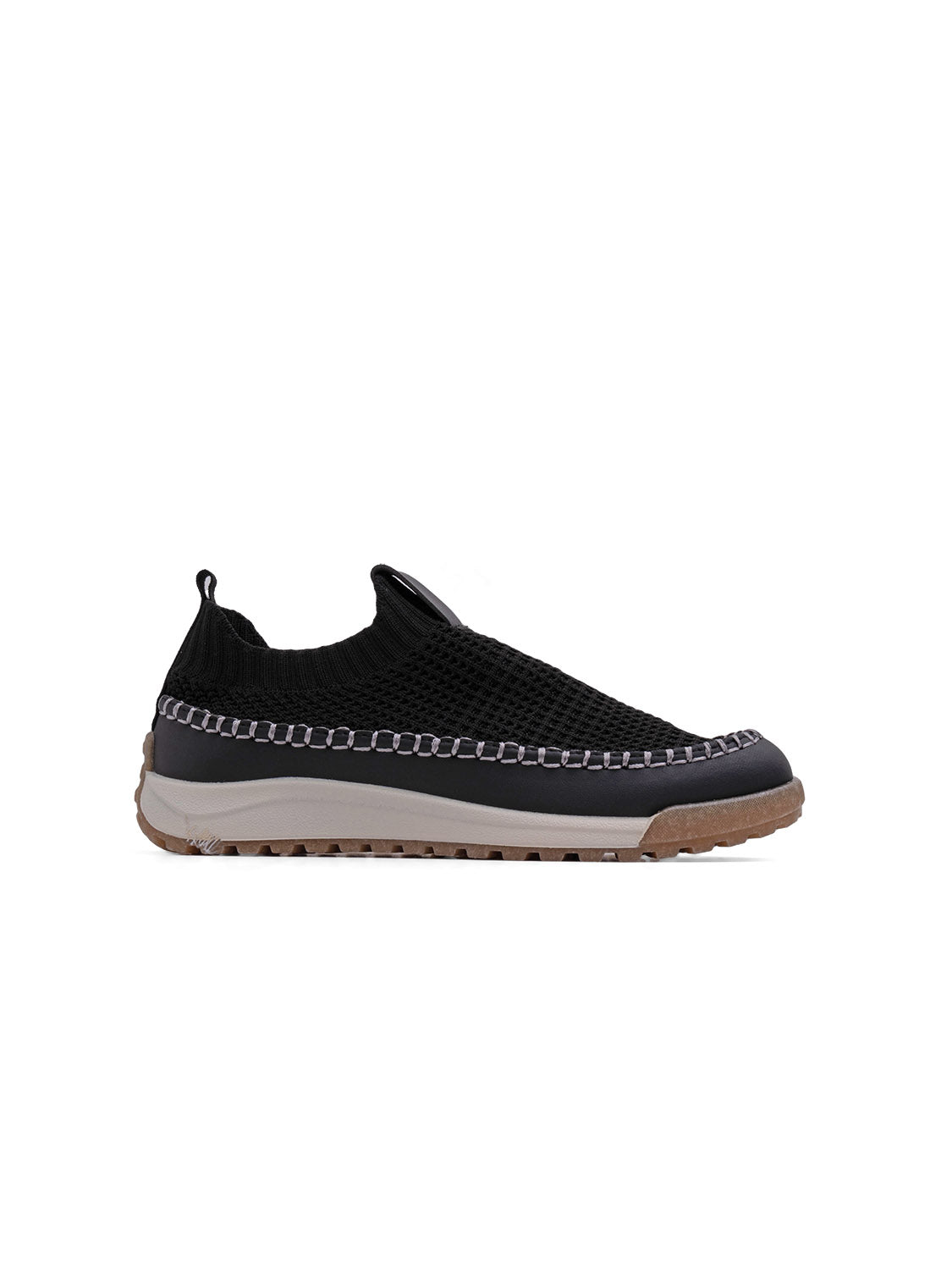 Braided Slip-On Sneaker - BLACK