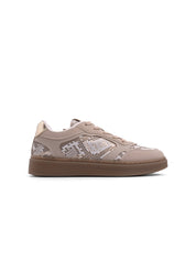 Sneaker bicolor pitonata - KHAKI