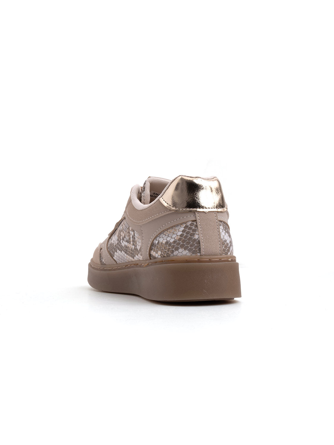 Sneaker bicolor pitonata - KHAKI