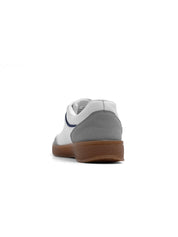 Color block slim sneakers - WHITE