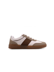 Color block slim sneaker - KHAKI