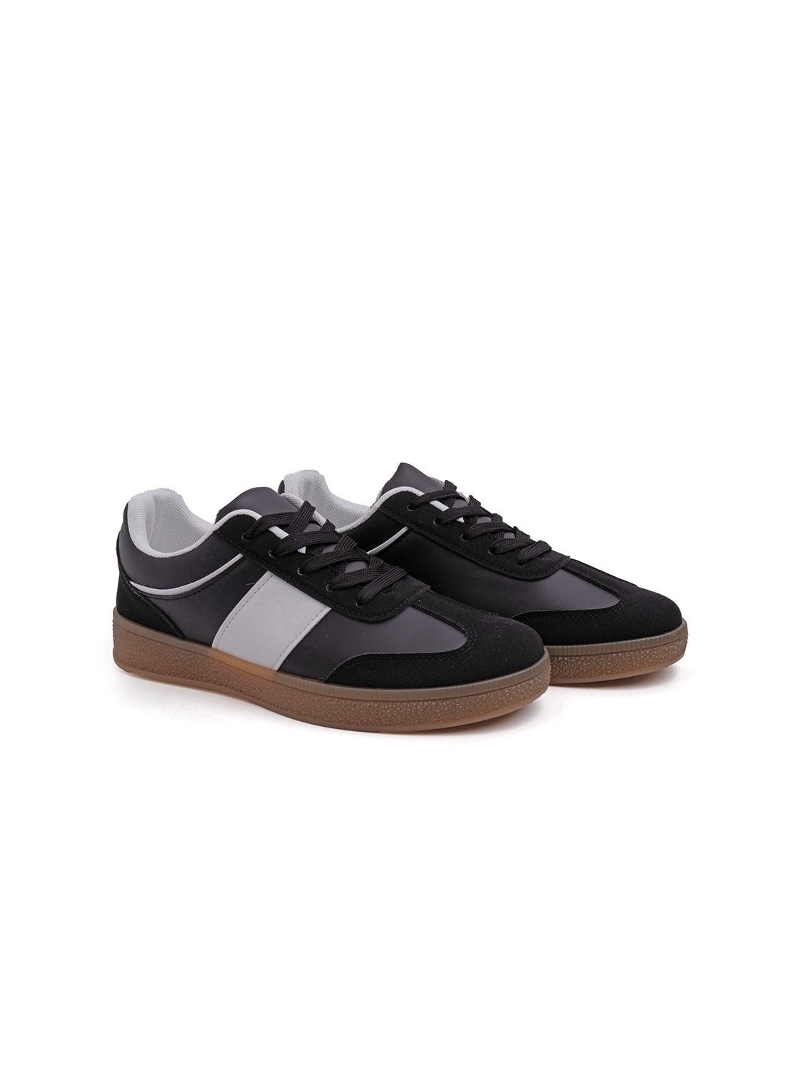 Sneaker slim color block - NERO
