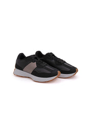 Sneaker city-soft con contrasti - NERO