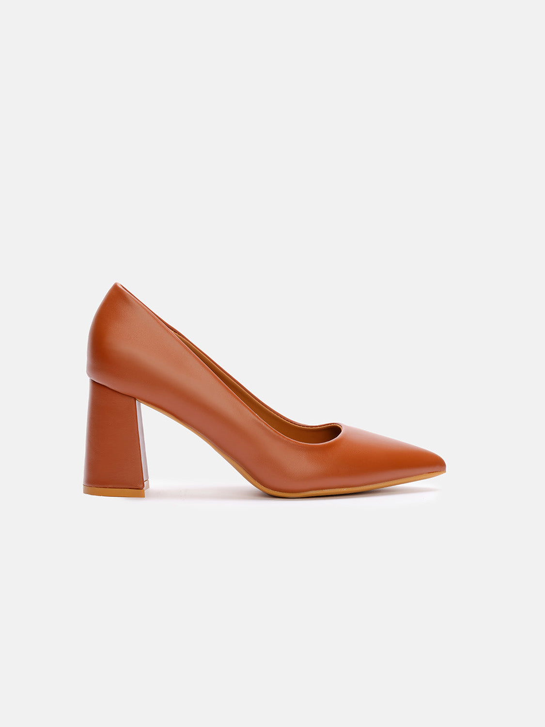 Pumps with wide heel 7 - LEATHER – Noga Shoes