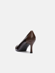 Combined pump heel 8 - BROWN