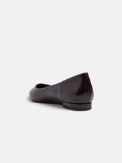 Slim-line pointed ballerina with 2 cm heel - BORDEAUX