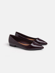 Slim-line pointed ballerina with 2 cm heel - BORDEAUX