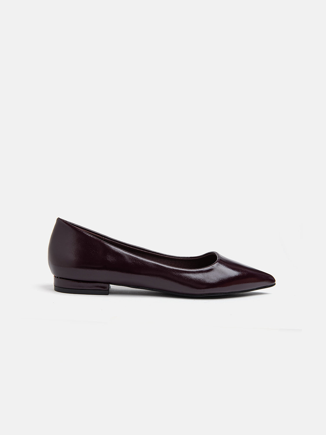 Slim-line pointed ballerina with 2 cm heel - BORDEAUX