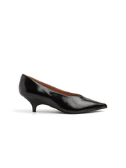 Decolleté con scollo a cuore e tacco 3 cm - NERO