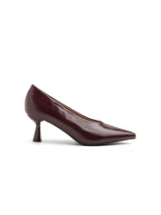 Decolleté con scollo a cuore e tacco 10 cm - BORDEAUX