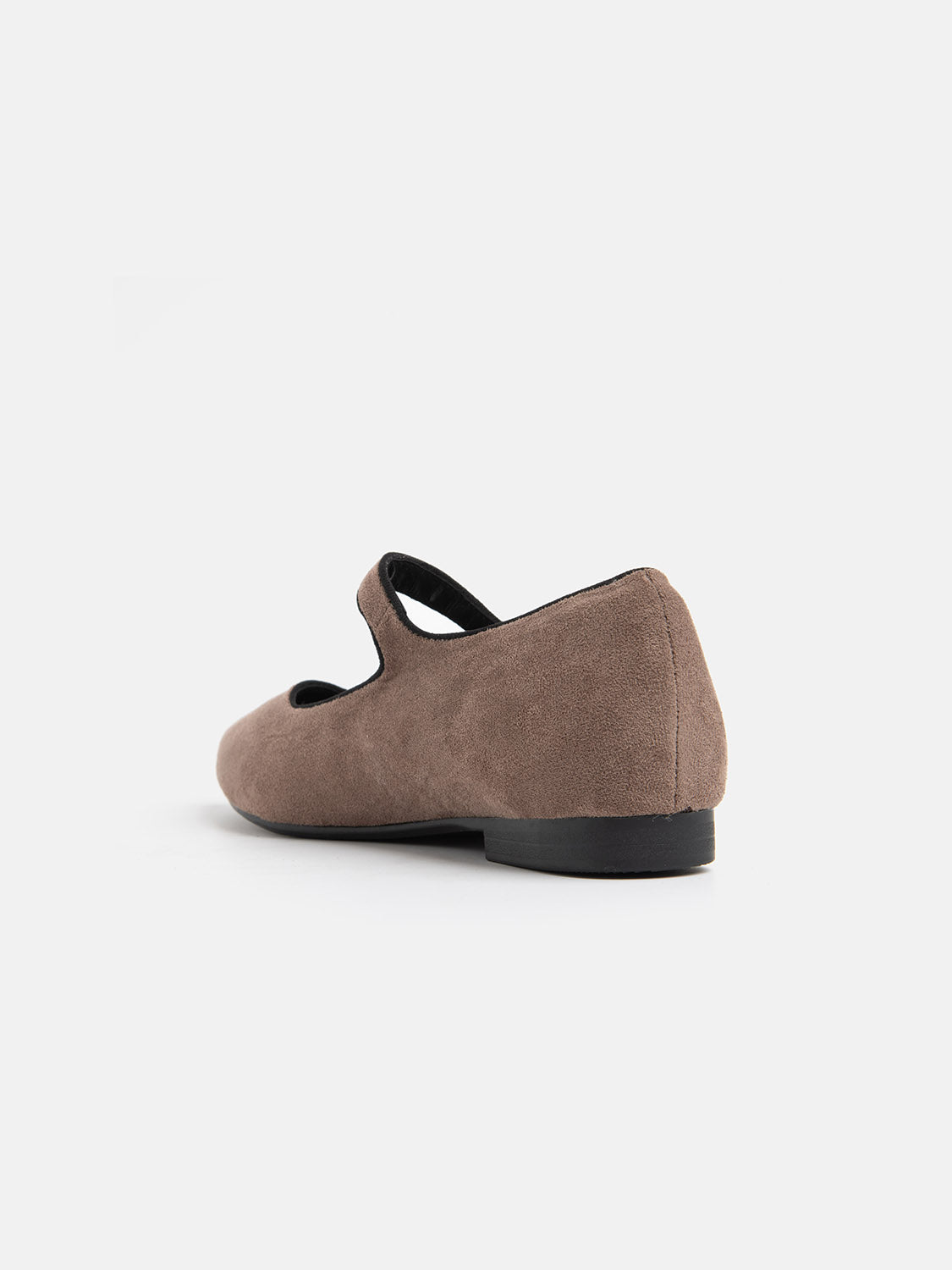 Pointed Toe Ballerina with Velvet - NUDE