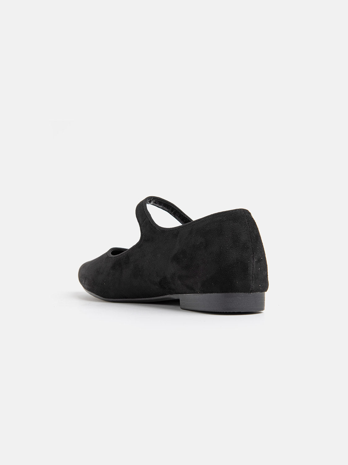 Suede Pointed Toe Ballerina - BLACK SUEDE