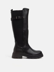 Tank-bottom boot - BLACK