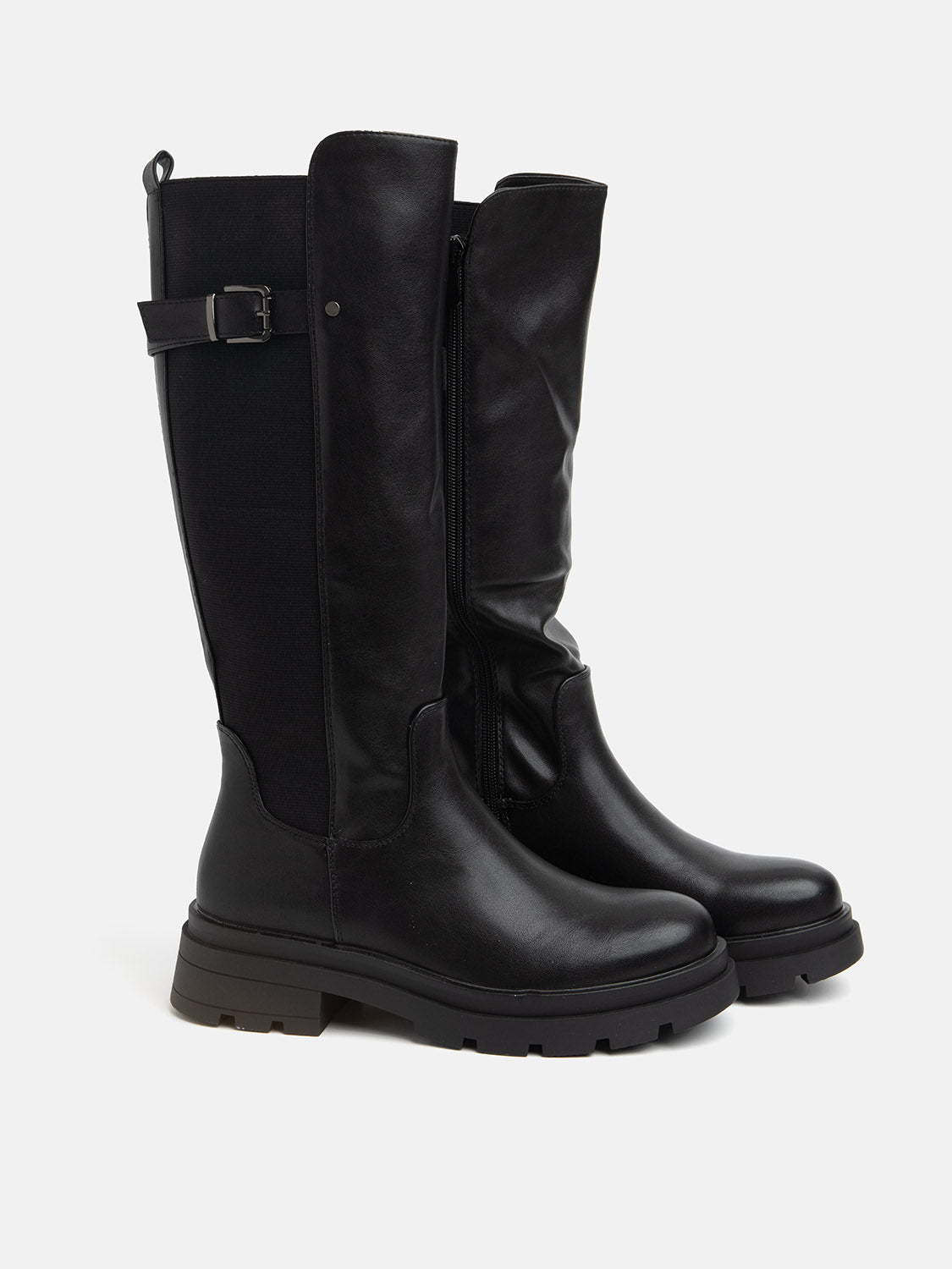 Tank-bottom boot - BLACK